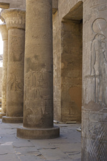 Papyrus column, Temple of Kom Ombo, Egypt, Ptolemaic Dynasty, 2nd century BC (2003). Creator: Unknown.