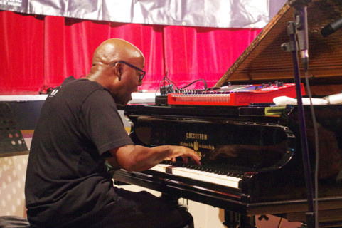 Robert Mitchell, Robert Mitchell’s True Think, Battle Jazz Festival, Battle, East Sussex, July 2024. Creator: Brian O'Connor.