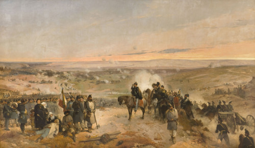 The Battle of Chernaya River on August 16, 1855, 1857. Creator: Induno, Gerolamo (1825-1890).