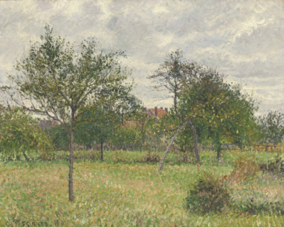 Autumn, Morning, Cloudy, Eragny, 1900. Creator: Pissarro, Camille (1830-1903).