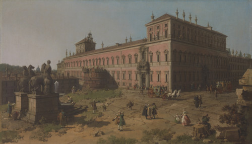 View of the Palazzo del Quirinale, Rome, c1750. Creator: Canaletto (1697-1768).