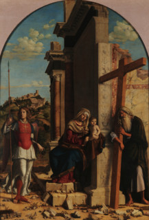 Madonna with Child between Saints Michael and Andrew, c1499. Creator: Cima da Conegliano, Giovanni Battista (ca. 1459-1517).