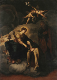 The Mystical Marriage of Saint Theresa , 1641-1642. Creator: Cairo, Francesco (1607-1665).