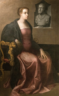 Portrait of Duchess Margaret of Parma (1522-1586), 1545. Creator: Piombo, Sebastiano, del (1485-1547).