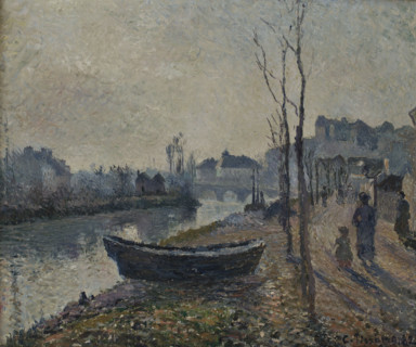 Quai du Pothuis bord de l'Oise, 1882. Creator: Pissarro, Camille (1830-1903).