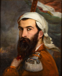 Portrait of Giuseppe Garibaldi (1807-1882), 1856. Creator: Estienne, Auguste (1807-1882).