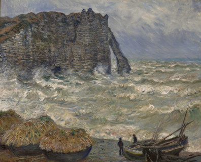 Rough Sea at Etretat, 1883. Creator: Monet, Claude (1840-1926).