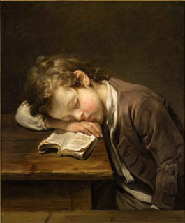 The Lazy Boy (Le Petit Paresseux) , 1755. Creator: Greuze, Jean-Baptiste (1725-1805).