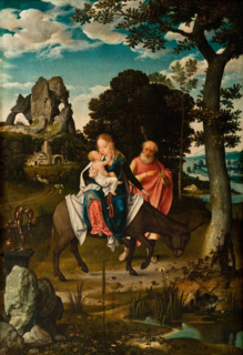 The Flight into Egypt, c1520. Creator: Cleve, Joos van (ca. 1485-1540).