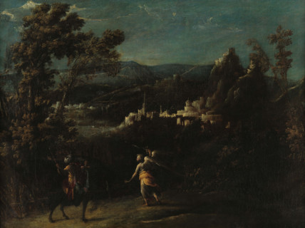 Balaam and the angel, c1615. Creator: Donducci (Il Mastelletta), Giovanni Andrea (1575-1655).
