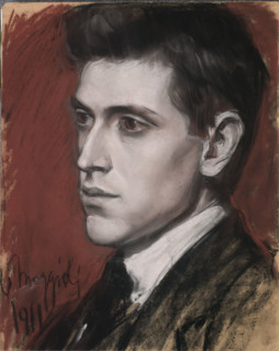 Portrait of the pianist and composer Franco Sartori (1892-1965), 1911. Creator: Moggioli, Umberto (1886-1919).