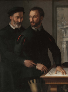 Double Male Portrait (Probably Portrait of Duke of Parma Ottavio Farnese and his Military..., 1556. Creator: Manzuoli (Maso da San Friano), Tommaso (1531-1571).