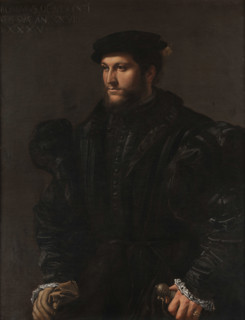 Portrait of a Gentleman in Black (Girolamo de Vincenti?), 1535. Creator: Girolamo da Carpi (Girolamo Sellari) (1501-1556).