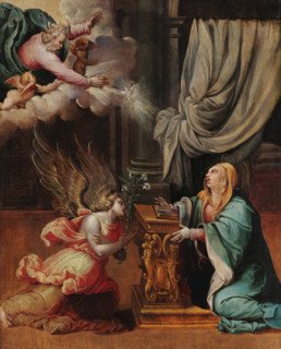 The Annunciation, c1545. Creator: Rubiales, Pedro de (c. 1511-c. 1560).