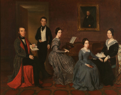 The family of Jorge Flaquer, 1842-1845. Creator: Espalter, Joaquín (1809-1880).
