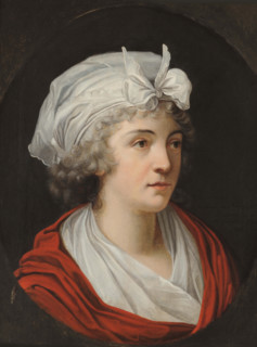 Portrait of Princess Louise of Stolberg-Gedern (1752-1824), Countess of Albany, 1797. Creator: Fabre, François-Xavier Pascal, Baron (1766-1837).