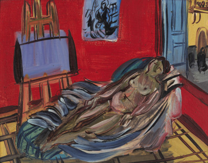 Model in the studio, 1942. Creator: Dufy, Raoul (1877-1953).