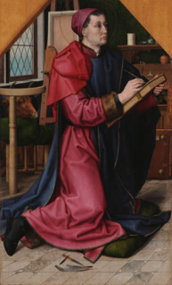 Saint Luke Drawing the Virgin, 15th century. Creator: Goes, Hugo, van der (1435-1482).