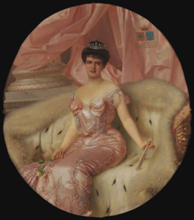 Portrait of Amélie of Orléans (1865-1951), Queen of Portugal . Creator: Corcos, Vittorio Matteo (1859-1933).