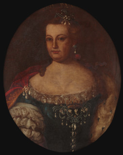 Portrait of Mariana Victoria (1718-1781), Queen of Portugal  , 18th century. Creator: Anonymous.