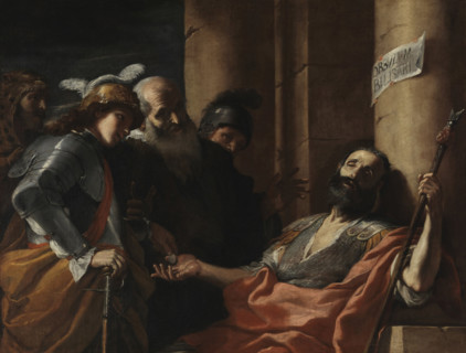 Belisarius Begging for Alms, 1660s. Creator: Preti, Mattia (1613-1699).