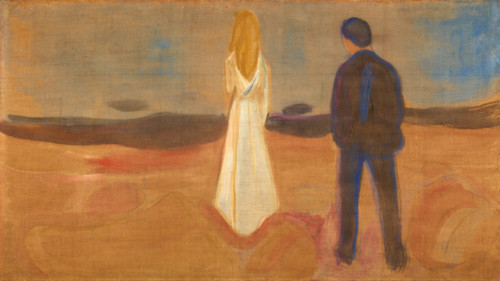 Summer Night. The Lonely Ones (The Reinhardt Frieze), 1906-1907. Creator: Munch, Edvard (1863-1944).