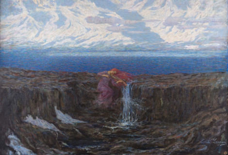 La voce del ruscello (The Sound of the Stream), 1904. Creator: Longoni, Emilio (1859-1932).