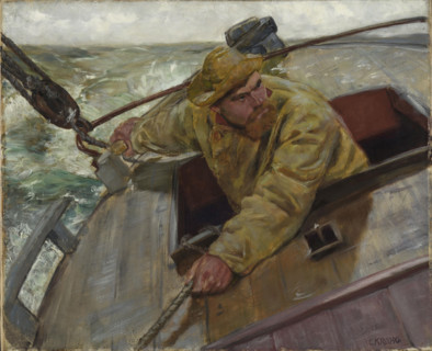 Helm a-lee! , 1882. Creator: Krohg, Christian (1852-1925).