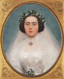 Marie Kerner von Marilaun as bride, 1891-1892. Creator: Klimt, Gustav (1862-1918).
