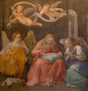 The Madonna Sewing, 1609-1610. Creator: Reni, Guido (1575-1642).
