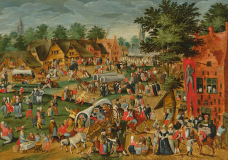 Saint George's Fair , 16th century. Creator: Cleve, Marten van, the Elder (1520-1570).