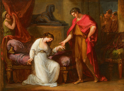 Cleopatra before Augustus, c1806. Creator: Kauffmann, Angelika (1741-1807).