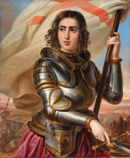 Portrait of Countess Julia Samoilova (1803-1875) as Jeanne d'Arc, 1845. Creator: Lucchini (Luchini), Pietro (1800-1883).