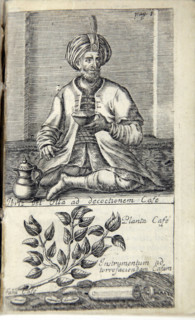 Illustration from "The good use of tea, coffee and chocolate for the preservation and cure..., 1687. Creator: Anonymous.