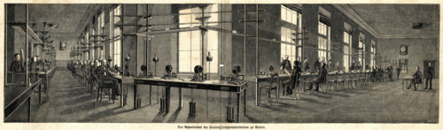 In the Central Telegraph Station in Berlin, 1863. Creator: Anonymous.