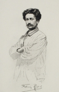 Self-portrait, 1887. Creator: Rops, Félicien (1833-1898).
