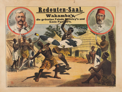Redouten Hall. Wakamba's. The greatest enemies -  Stanley's and Emin Pascha's, c1900-1910. Creator: Friedländer, Adolph (1851-1904).