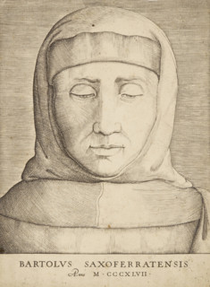 Portrait of Bartolus de Saxoferrato (1313-1357). Creator: Vico, Enea (1523-1567).