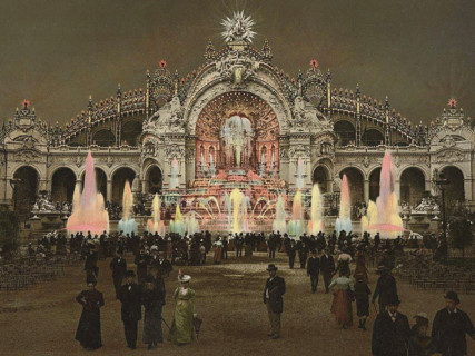 Exposition de Paris de 1900 - Palais de l'Électricité et Château d'eau, 1900. Creator: Anonymous.