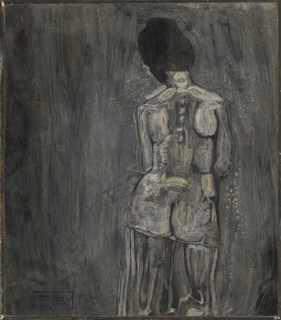 Untitled (Nude from the Back), 1902. Creator: Klee, Paul (1879-1940).