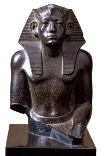 Statue of the Pharaoh Amenemhat III, 19th century BC. Creator: Ancient Egypt.