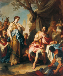 Alexander the Great and Roxana, 1756. Creator: Rotari, Pietro Antonio (1707-1762).