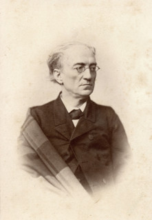Portrait of the poet Fyodor Ivanovich Tyutchev (1803-1873), 1864. Creator: Deniere, Andrei (Heinrich-Johann) (1820-1892).