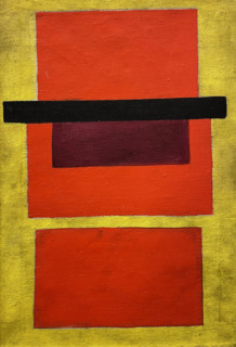 Non-Objective Composition. Color Painting, 1917. Creator: Rozanova, Olga Vladimirovna (1886-1918).