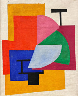 Non-Objective Composition. Suprematism , 1916. Creator: Rozanova, Olga Vladimirovna (1886-1918).