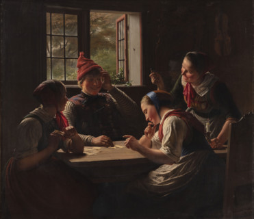 Black Peter players, 1862. Creator: Exner, Julius (1825-1910).