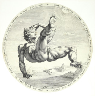 The Four Disgracers: Icarus, 1588. Creator: Goltzius, Hendrick (1558-1617).