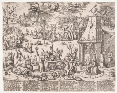 The Witches' Sabbat, Second half of the16th century. Creator: Hogenberg, Frans (1535-1590).