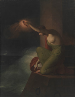 Hero Waiting for Leander, 1808. Creator: Høyer, C.F. (Christian Fædder) (1775-1855).