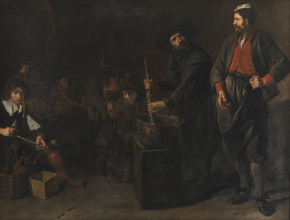 A Glass and Coral Factory, Mid of 17th century. Creator: Van Loo, Jacob (1614-1670).